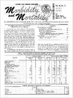 Morbidity and Mortality Weekly Report Vol 20 No 12 week ending March 27 1971