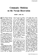 Community medicine on the Navajo Reservation