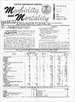 Morbidity and Mortality Weekly Report Vol 23 No 33 week ending August 17 1974