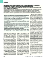 Residential Black Carbon Exposure and Circulating Markers of Systemic Inflammation in Elderly Males The Normative Aging Study