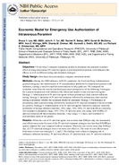 Economic Model for Emergency Use Authorization of Intravenous Peramivir