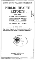 Public Health Reports  v 53 no 49  cover