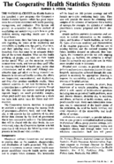 The Cooperative Health Statistics System