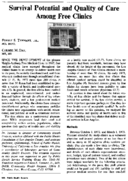 Survival potential and quality of care among free clinics