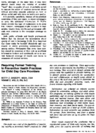 Requiring formal training in preventive health practices for child day care providers