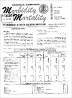 Morbidity and Mortality Weekly Report Vol 14 No 6 week ending February 13 1965