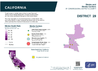 CA Congressional District 29 Stroke and Stroke Centers Map 118th Congress