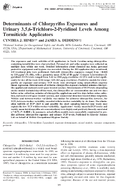 Determinants of Chlorpyrifos Exposures and Urinary 35 6Trichloro2Pyridinol Levels Among Termiticide Applicators
