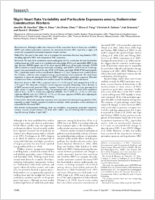 Night Heart Rate Variability and Particulate Exposures among Boilermaker Construction Workers
