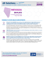 CDCs Investments to Combat Antibiotic Resistance Threats Nevada Fiscal Year 2019