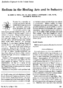 Radium in the healing arts and in industry