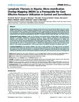 Lymphatic Filariasis in Nigeria Microstratification Overlap Mapping MOM as a Prerequisite for CostEffective Resource Utilization in Control and Surveillance