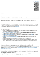 Mantngase al da con las vacunas contra el COVID19