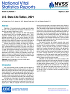 US State Life Tables 2021