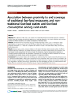 Association between proximity to and coverage of traditional fastfood restaurants and nontraditional fastfood outlets and fastfood consumption among rural adults