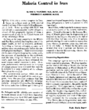 Malaria control in Iran
