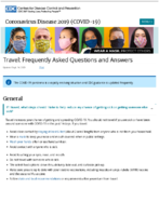 Travel Frequently Asked Questions and Answers Sept 14 2020