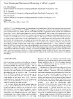 Three Dimensional Microseismic Monitoring of a Utah Longwall