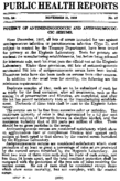 Public health reports  v 34 no 47 NOVEMBER 21 1919
