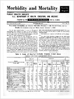Morbidity and Mortality Weekly Report For release October 7 1960 Vol 9 No 39