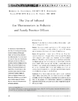 The Use Of Infrared Ear Thermometers In Pediatric And Family Practice Offices