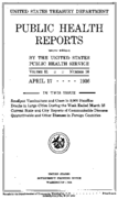 Public Health Reports  v 51 no 16  cover