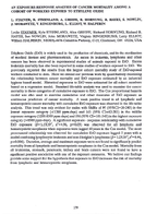 An ExposureResponse Analysis of Cancer Mortality Among a Cohort of Workers Exposed to Ethylene Oxide 1992