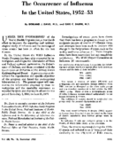 The occurrence of influenza in the United States 195253