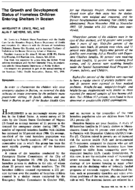 The growth and development status of homeless children entering shelters in Boston