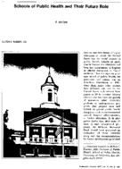 Schools Of Public Health And Their Future Role A Review