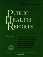 Public Health Reports  v 77 no 2 February 1962  cover