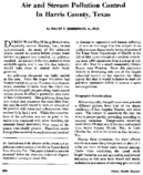 Air And Stream Pollution Control In Harris County Texas