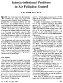 Interjurisdictional problems in air pollution control