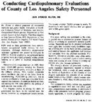 Conducting cardiopulmonary evaluations of County of Los Angeles safety personnel