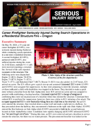 Serious Injury Report Career Firefighter Seriously Injured During Search Operations in a Residential Structure Fire  Oregon