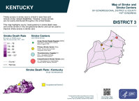 KY Congressional District 03 Stroke and Stroke Centers Map 119th Congress