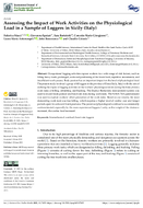 Assessing the impact of work activities on the physiological load in a sample of loggers in Sicily Italy