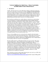 Technical guidelines for United StatesMexico coordination on public health events of mutual interest