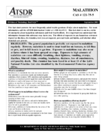 ToxFAQs for malathion  CAS 121755