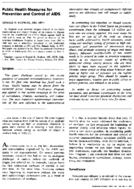 Public Health Measures For Prevention And Control Of Aids