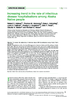 Increasing trend in the rate of infectious disease hospitalizations among Alaska Native people