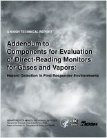 Addendum to components for evaluation of directreading monitors for gases and vapors  hazard detection in first responder environments