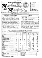 Morbidity and Mortality Weekly Report Vol 22 No 6 week ending February 10 1973