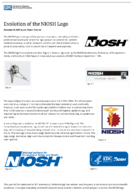 Evolution of the NIOSH logo
