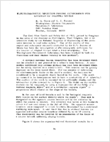 Electromagnetic direction finding experiments for location of trapped miners