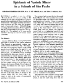 Epidemic of variola minor in a suburb of So Paulo