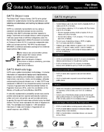 20092010 India  Nagaland Global Adult Tobacco Survey GATS Fact Sheet