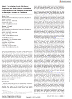 Study correlating lead Pb level exposure and bone shock absorption capacity based on damping associated with higher modes of vibration