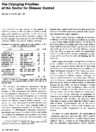 The changing priorities of the Center for Disease Control