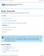 Health Disparities Provisional Death Counts for Coronavirus Disease 2019 COVID19 May 19 2021